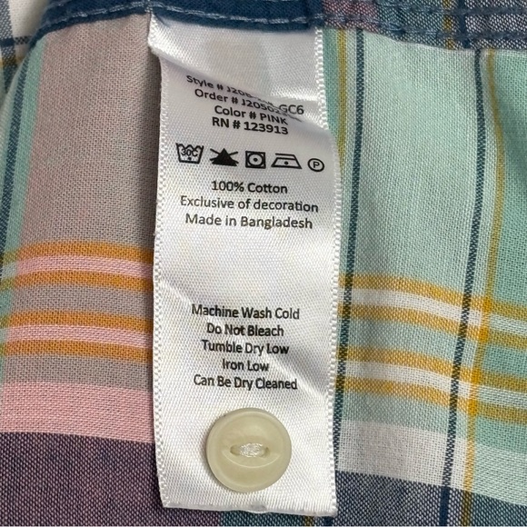 Men’s JACHS New York Classic Fit Multicolored Plaid Button Down XL-Tall - Picture 8 of 8